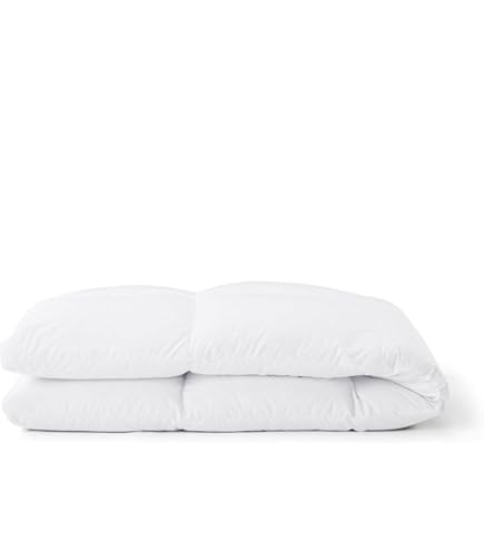 Amazon｜無印良品 防ダニ 羽毛掛ふとん 二層式 S JAAA1A4S｜掛けふとん